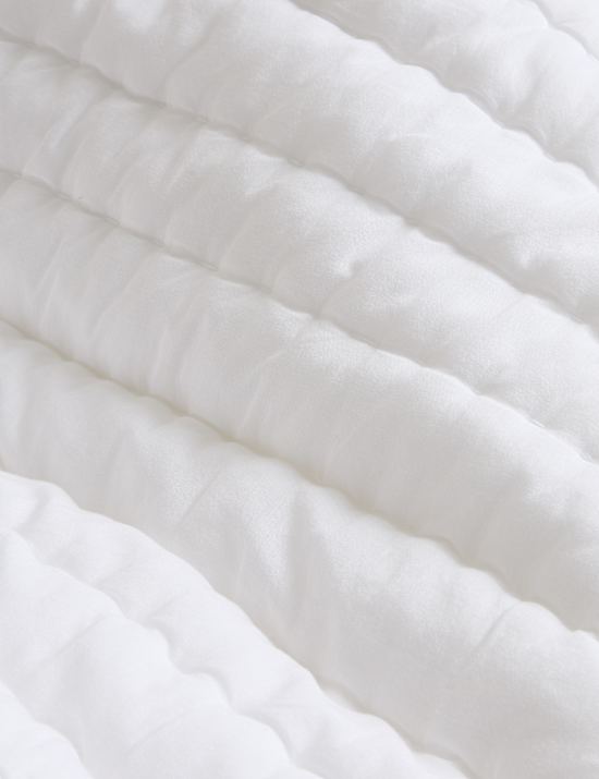 Washed Cotton Quilted Ruffle Bedspread