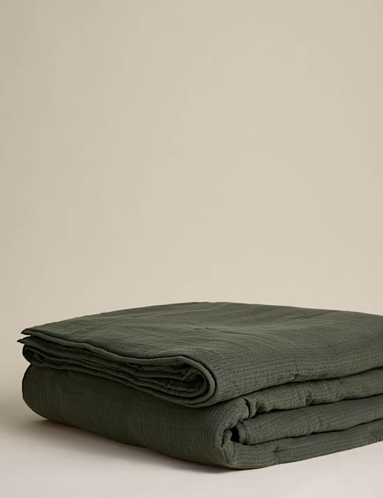 Pure Cotton Gauze Quilted Bedspread