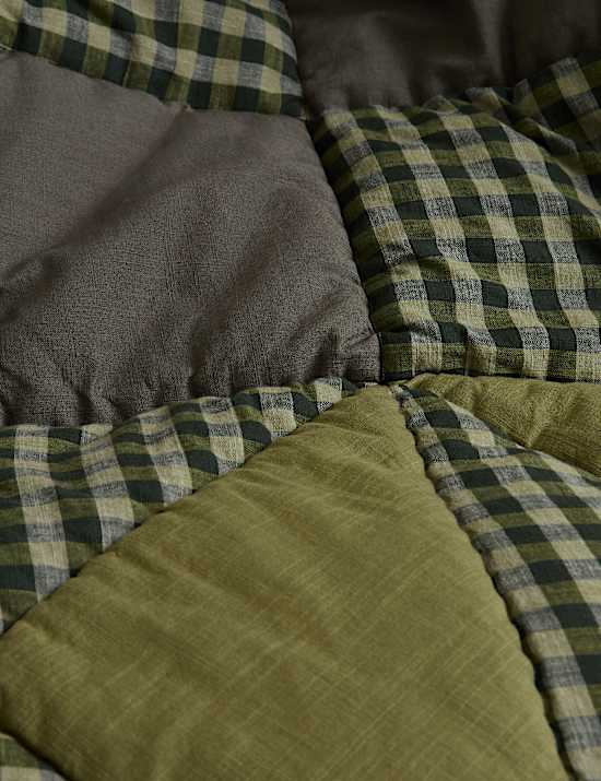 Pure Cotton Quilted Patchwork Bedspread