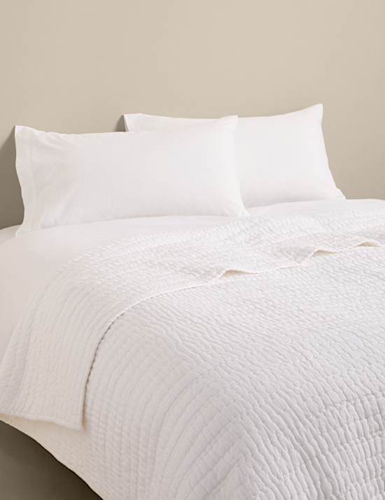 Linen Blend Quilted Bedspread