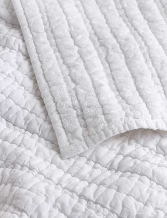 Linen Blend Quilted Bedspread