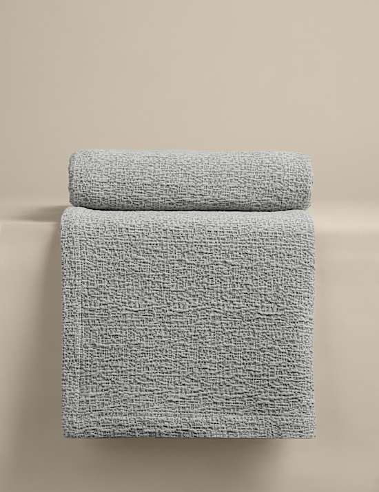 Pure Cotton Textured Jacquard Bedspread