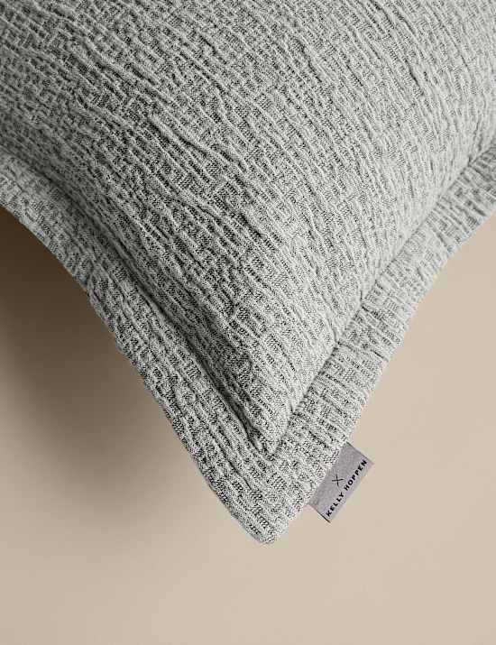 Groot decoratief kussen van zuiver katoen met jacquard