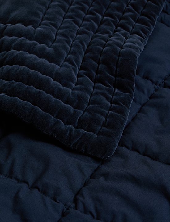 Dessus de lit en velours 100 % coton