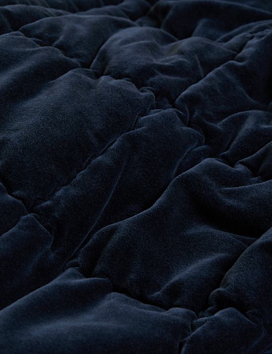 Dessus de lit en velours 100 % coton