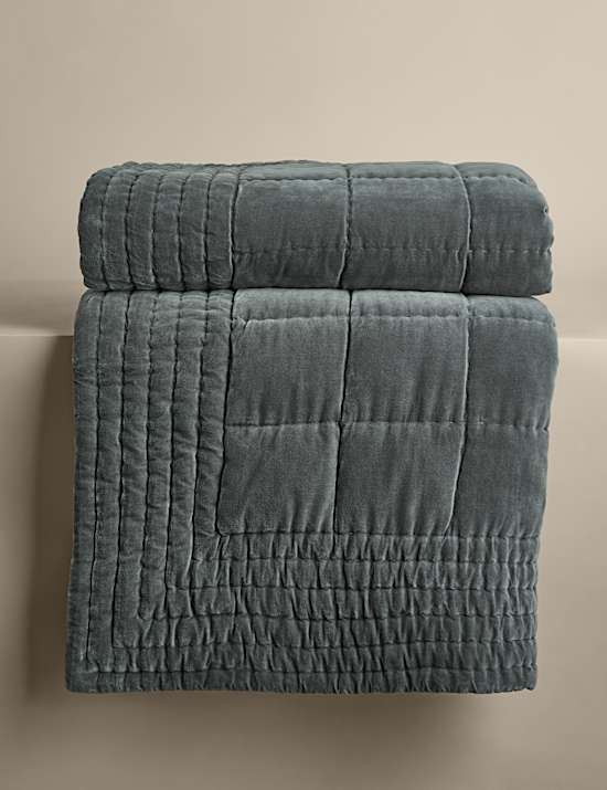 Pure Cotton Velvet Bedspread