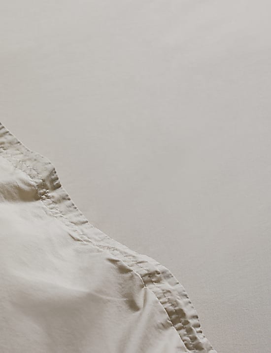 Washed Cotton Deep Fitted Sheet