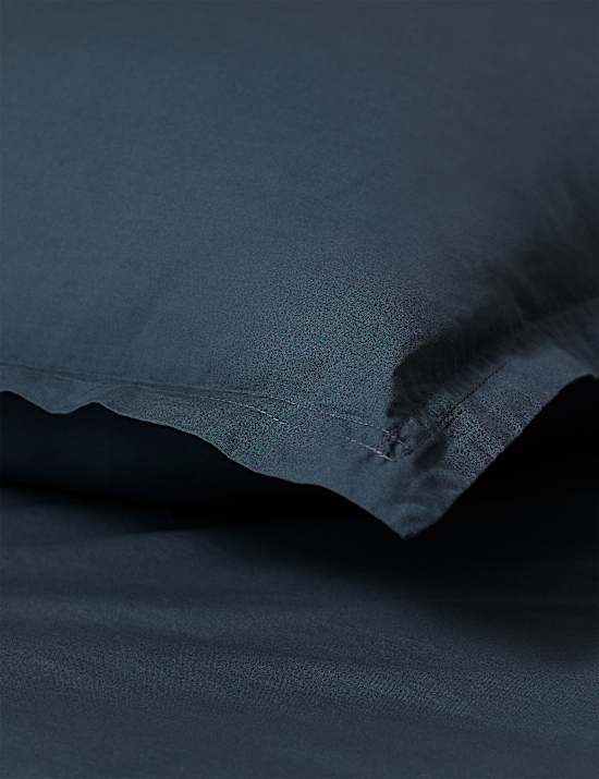 2pk Washed Cotton Square Pillowcases