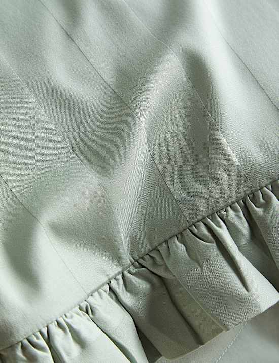 Pure Cotton Printed Ruffle Edge Bedding Set