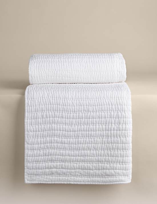 Pure Linen Quilted Bedspread