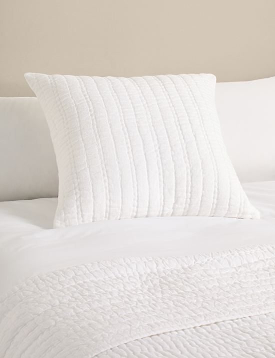 Pure Linen Textured Large Decorative Cushion