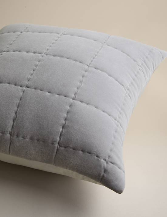 Pure Cotton Velvet Quilted Cushion