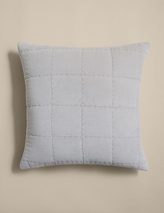 Pure Cotton Velvet Quilted Cushion