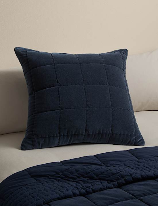 Pure Cotton Velvet Quilted Cushion