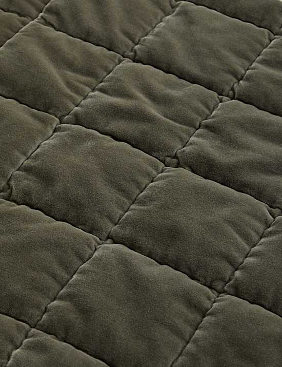 Pure Cotton Velvet Quilted Cushion