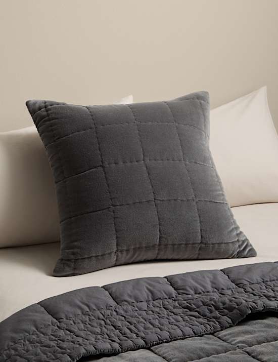Pure Cotton Velvet Quilted Cushion