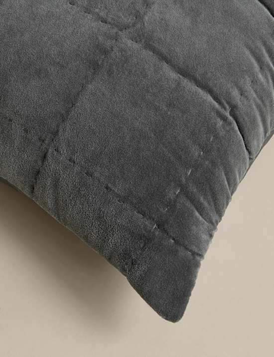 Pure Cotton Velvet Quilted Cushion