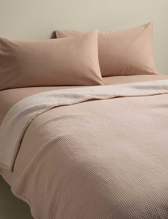 Cotton Rich Gingham Bedspread