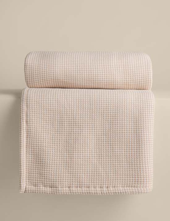 Cotton Rich Gingham Bedspread