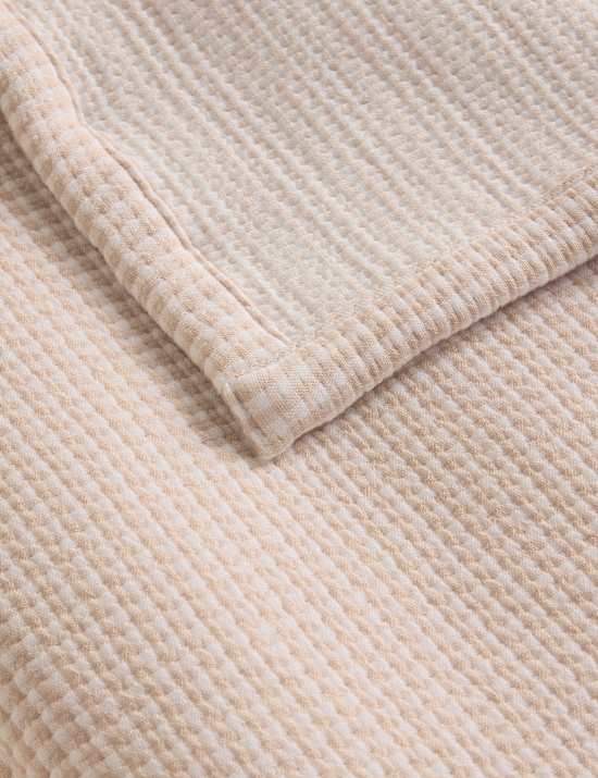 Cotton Rich Gingham Bedspread