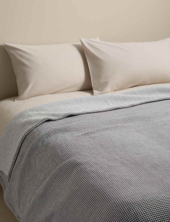 Cotton Rich Gingham Bedspread