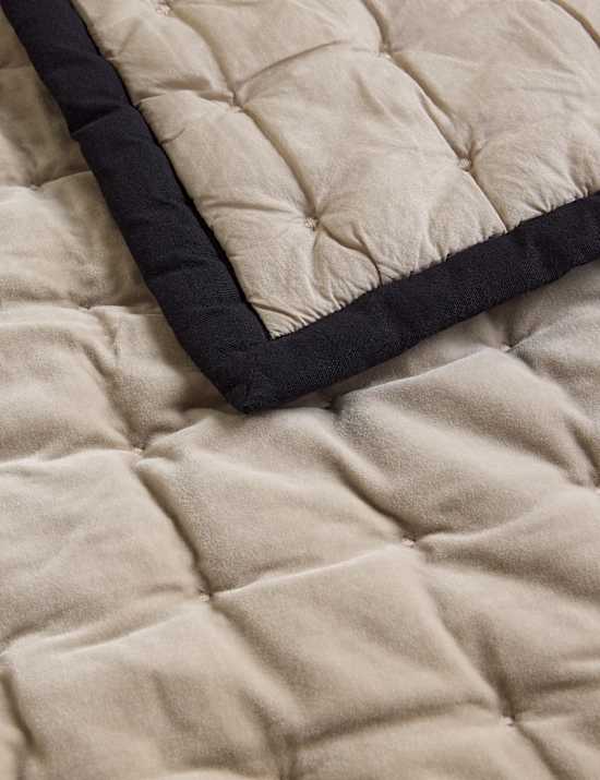 Pure Cotton Velvet Quilted Bedspread