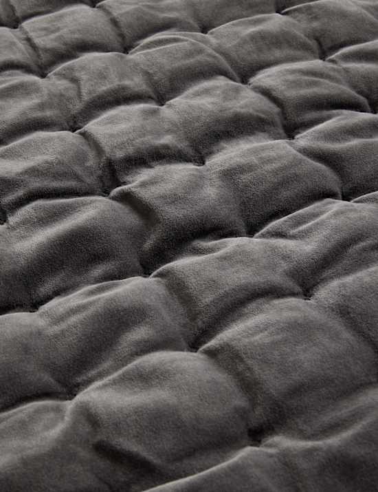 Pure Cotton Velvet Quilted Bedspread