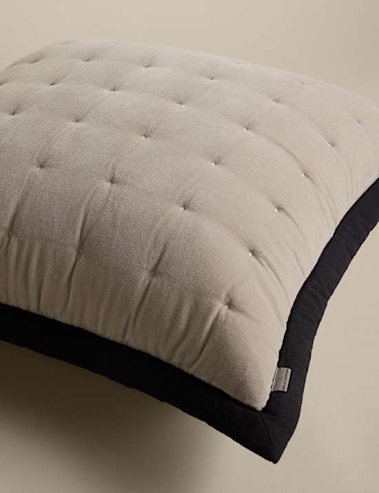 Pure Cotton Velvet Quilted Sham