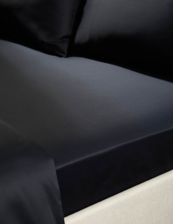 500TC Cotton Sateen Deep Fitted Sheet