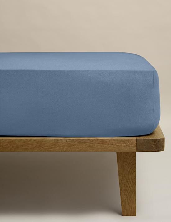 Pure Cotton Brushed Fitted Sheet