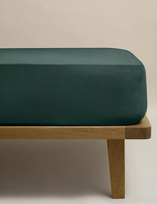 Drap-housse 100 % coton peign&eacute;