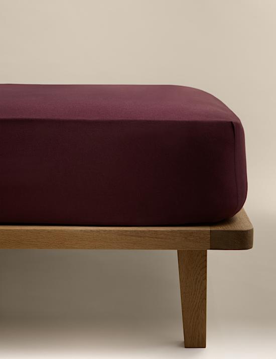 Drap-housse 100 % coton peign&eacute;