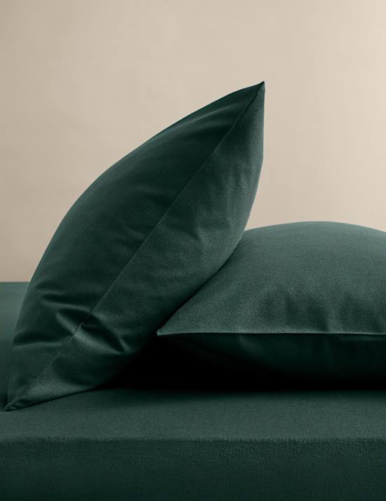 2 Pack Pure Cotton Brushed Pillowcases