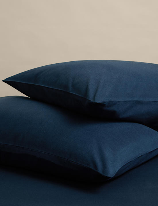 2 Pack Pure Cotton Brushed Pillowcases
