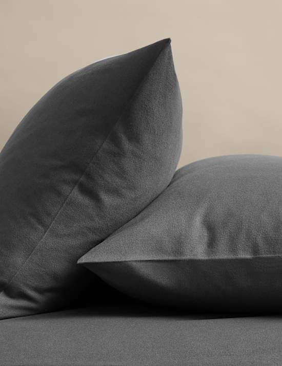 2 Pack Pure Cotton Brushed Pillowcases