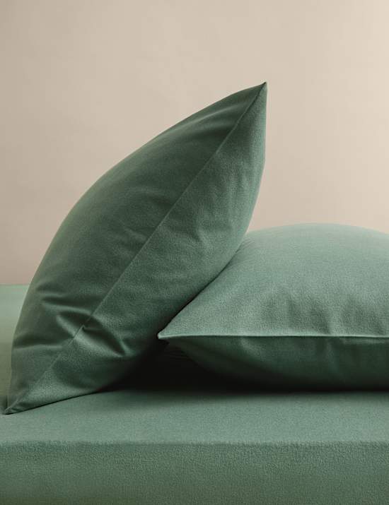 2 Pack Pure Cotton Brushed Pillowcases