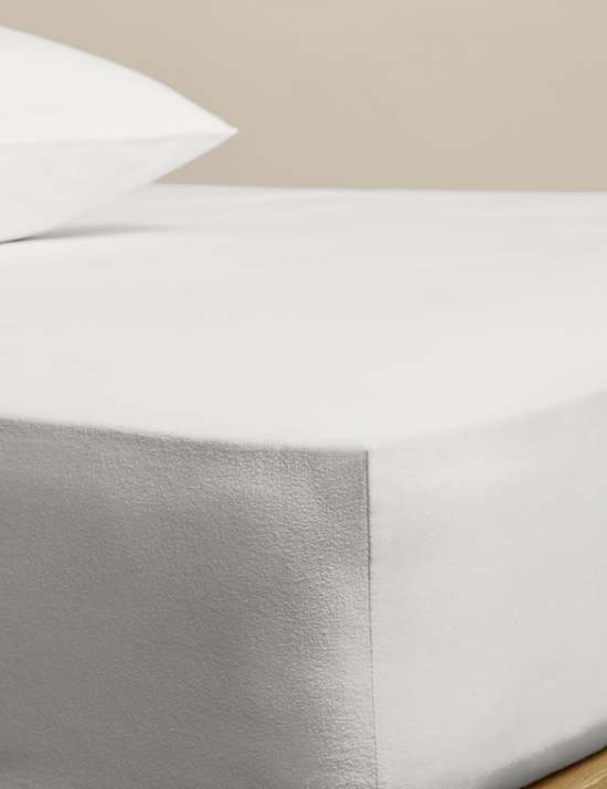 Pure Brushed Cotton Deep Fitted Sheet