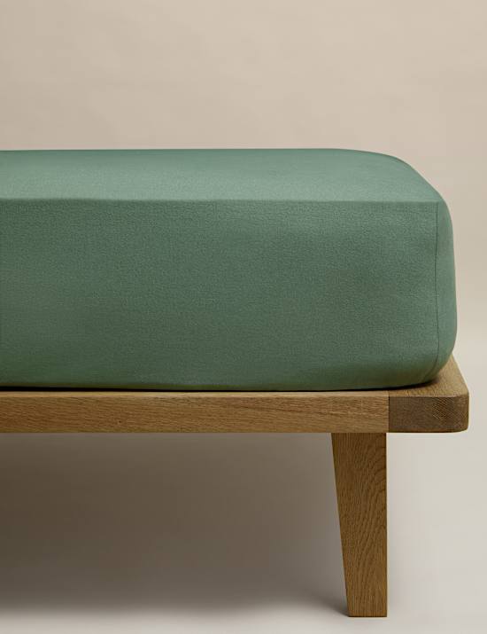 Pure Brushed Cotton Deep Fitted Sheet