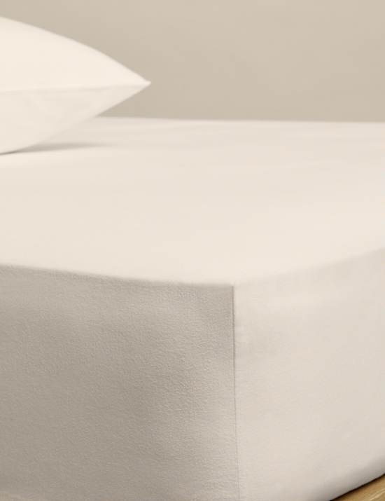 Pure Brushed Cotton Deep Fitted Sheet