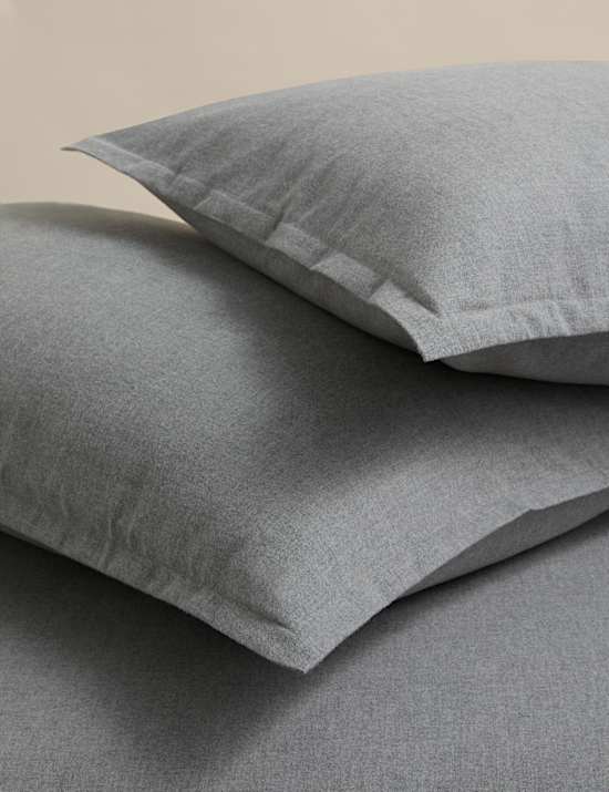 Brushed Cotton Marl Bedding Set
