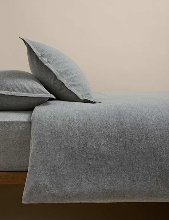 Brushed Cotton Marl Bedding Set