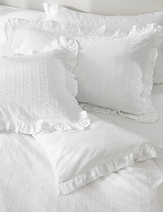 Pure Cotton French Ruffle Embroidery Bedding Set