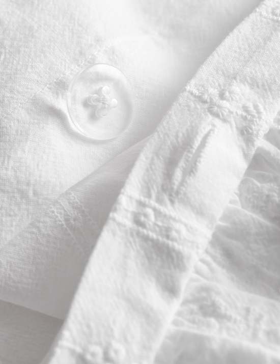 Pure Cotton French Ruffle Embroidery Bedding Set