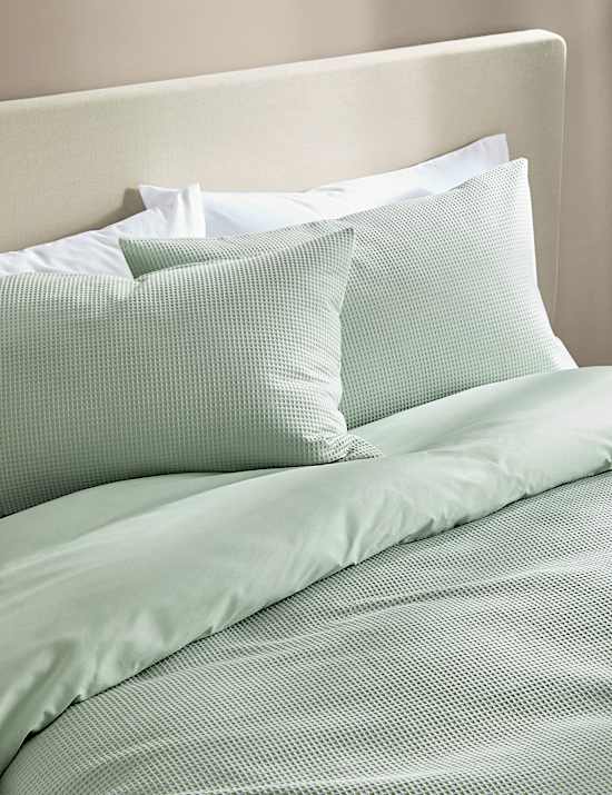 Pure Cotton Waffle Bedding Set