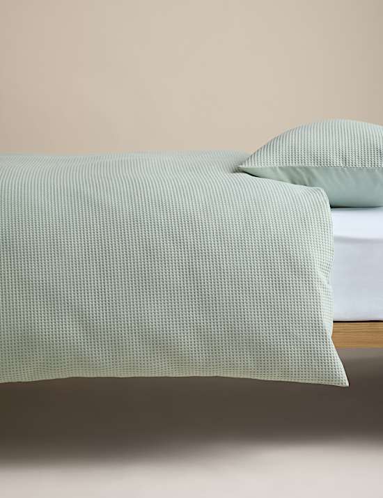 Pure Cotton Waffle Bedding Set