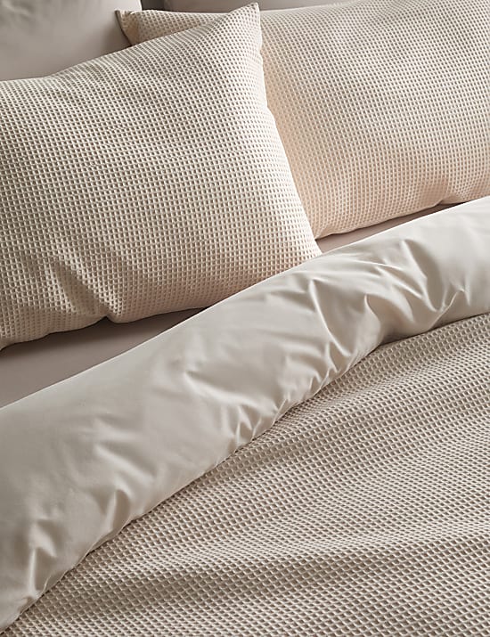Pure Cotton Waffle Bedding Set