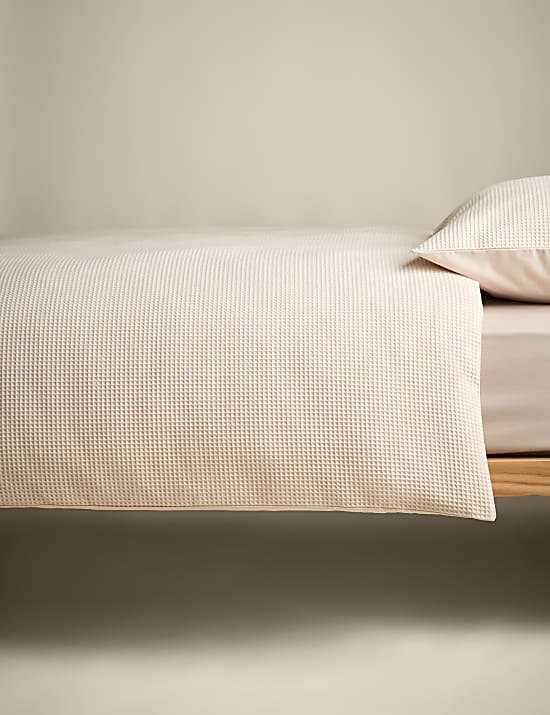 Pure Cotton Waffle Bedding Set