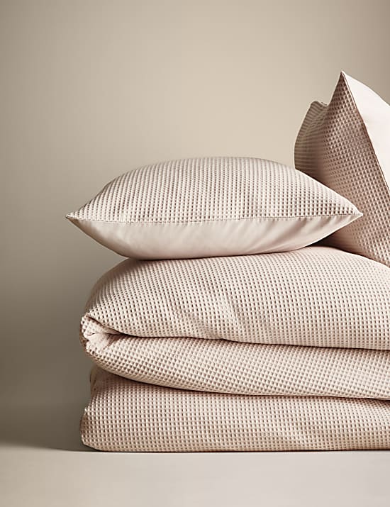 Pure Cotton Waffle Bedding Set