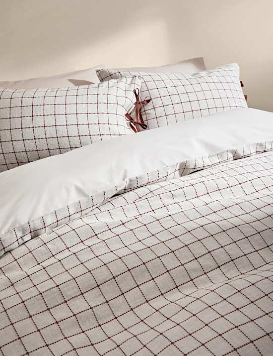 Pure Cotton Exquisite Earth Check Bedding Set
