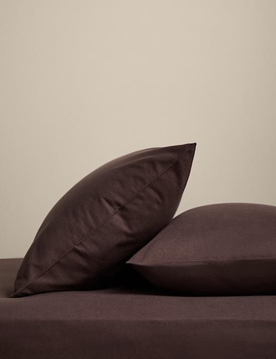 2pk Pure Brushed Cotton Pillowcases